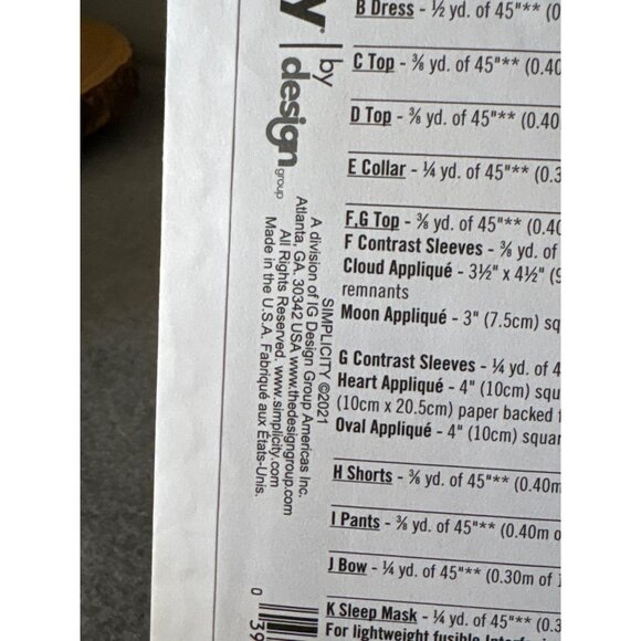 Simplicity S9440 Doll & Clothes Sewing Pattern Size 19" Doll Uncut - Picture 7 of 10